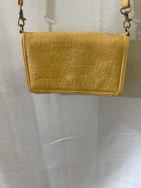 Joy  Multi Pocket Compact Crossbody Bag in Butter Yellow